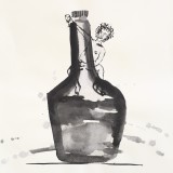 Hiding Behind The Bottle
Chinese Ink on Paper
76 x 57 cm
2012