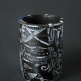 SUZY CHEUNG
Moonshine II
Crank clay, black slip, over-glaze painting by Wong YanKwai, varnish 23.5cm D x 32cm H
2012/2013